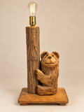Carved Bear Lamp