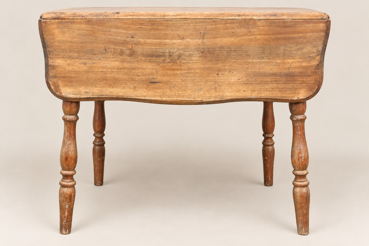 Antique Folding Side Table